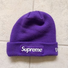 FW16 SUPREME NEW ERA BOX LOGO BEANIE PURPLE Violet 2016 Skate Streetwear
