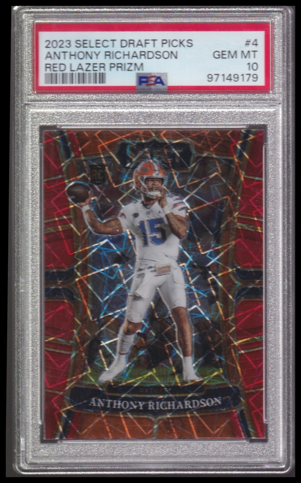 Anthony Richardson Panini Select Draft Picks #4 Red Lazer