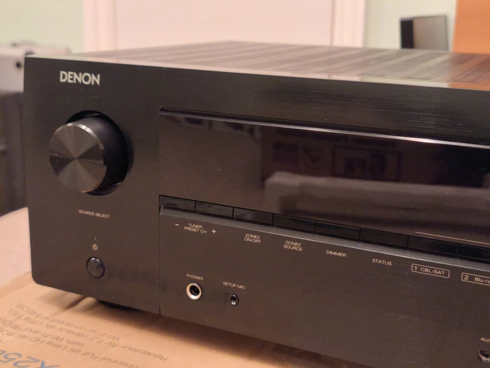 Denon AVR-X2500H 7.2ch AV Receiver 150W with 4K Bluetooth, WiFi, Dolby, 2 HDMI - Image 4 of 4