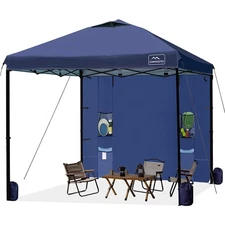 10x10 Pop Up Canopy Tent with Sidewall - Easy Setup Sun Shelter, Outdoor Shad...