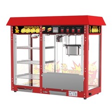 POP6A-D Commercial Countertop Popcorn Machine with Food Display Rack 6 Oz.