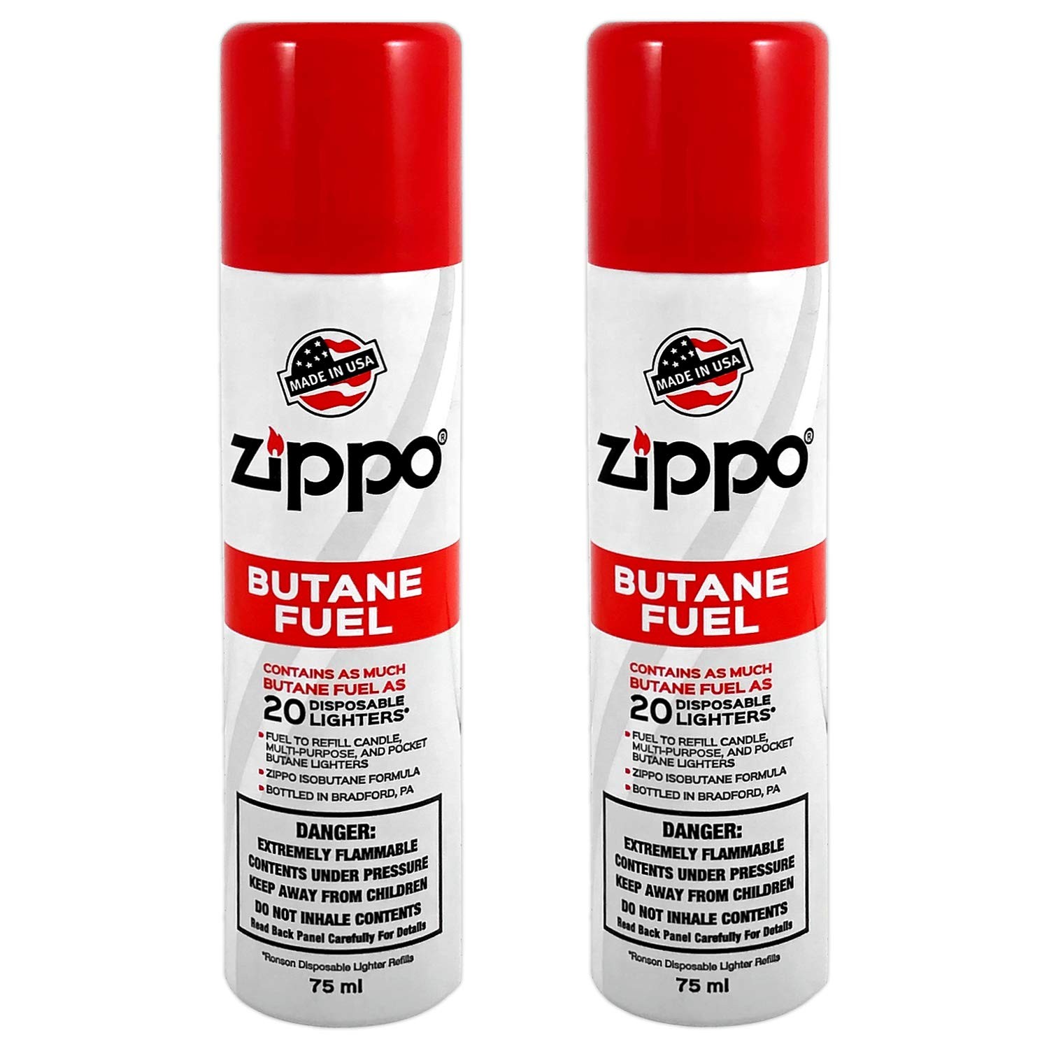 Zippo Butane Fuel Refill &ndash; Premium High-Purity for Lighters, Small, White 