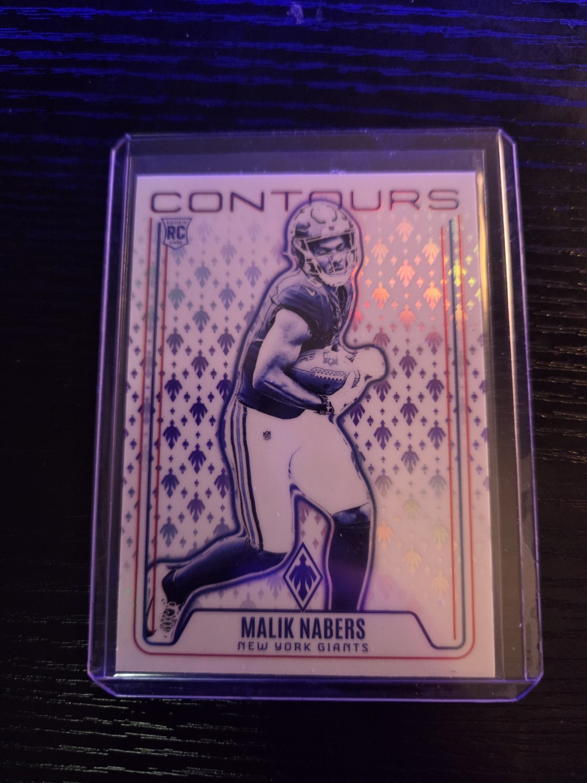 2024 Panini Phoenix - Contours Malik Nabers #CON-MNS Purple (RC)