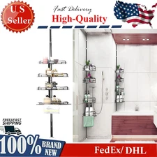 Rust-Resistant Corner Shower Caddy For Bathroom Durable Material Adjustable