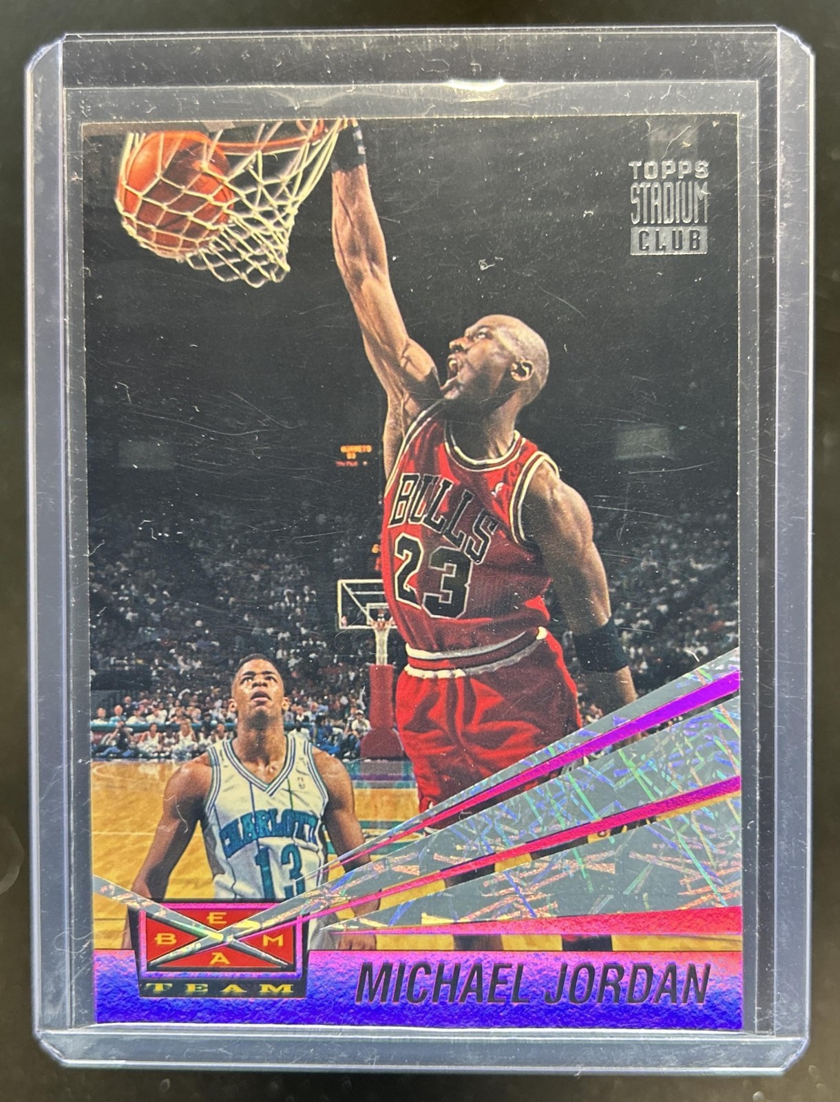 Michael Jordan 1993 Topps Stadium Club #4 Beam Team Price Guide
