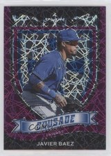 2021 Panini Chronicles Crusade Purple Velocity Prizm Javier Baez #6 2l4