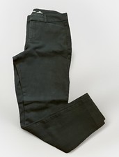 OLD NAVY Women's PIXIE Mid-Rise Skinny Leg Black Khaki Ankle Pants Sz.4