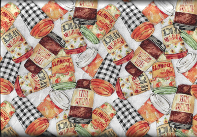 45'' 100% cotton Novelty fabric ''Cup of Joe''  by 3 Wishes Fabric