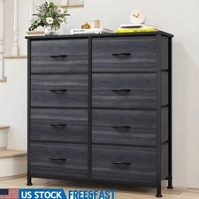 8 Drawer Dresser Portable Storage Tower Adjustable Leveling Feet Home Office New
