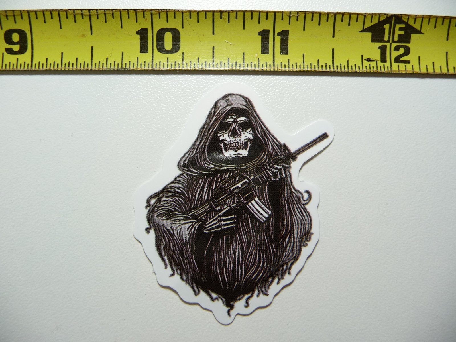 Grim Reaper with Rifle Occupation Decal Sticker for Jobs and Work