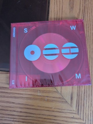 BTS SWIM CD K-Pop Red Plastic HARD COVER Music Album (Target Exclusive)