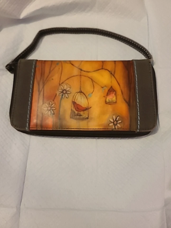 Cartera/soporte de identificación Sherpani arte de lona con cremallera alrededor Foto 3 de 4