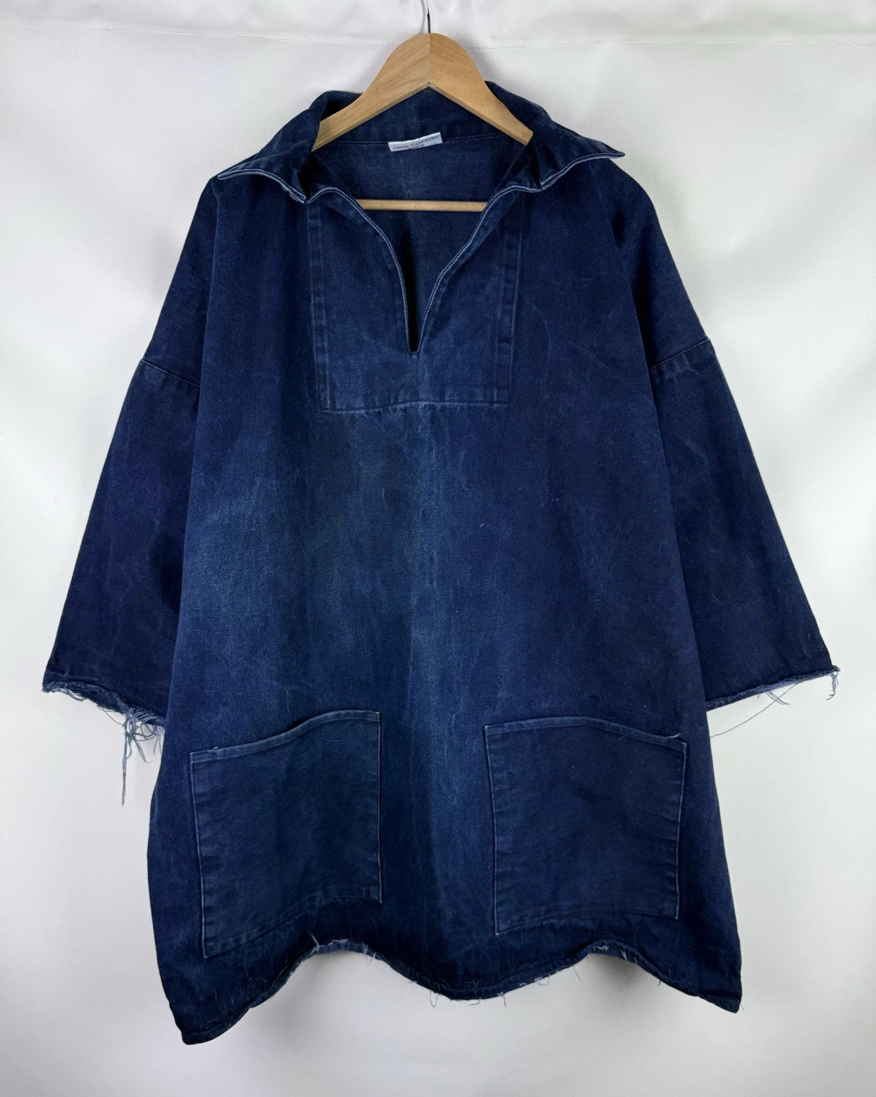 Newlyn Fisherman’s Vintage Men’s Denim Smock Jacket Size L
