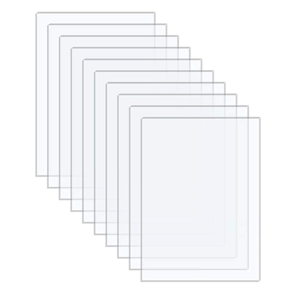Acrylplatten Transparent 1Mm 10 StüCk 10X15Cm Acrylglas Platte Deko Basteln Set-image