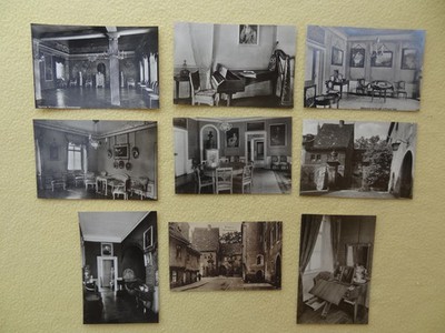 9 x Postcard-Weimar-Wittum Palace-indoor and outdoor-from 1920
