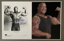 (2) “Mr. USA” Tony Atlas Autographed Signed 8x10 Wrestling Photos WWF WWE