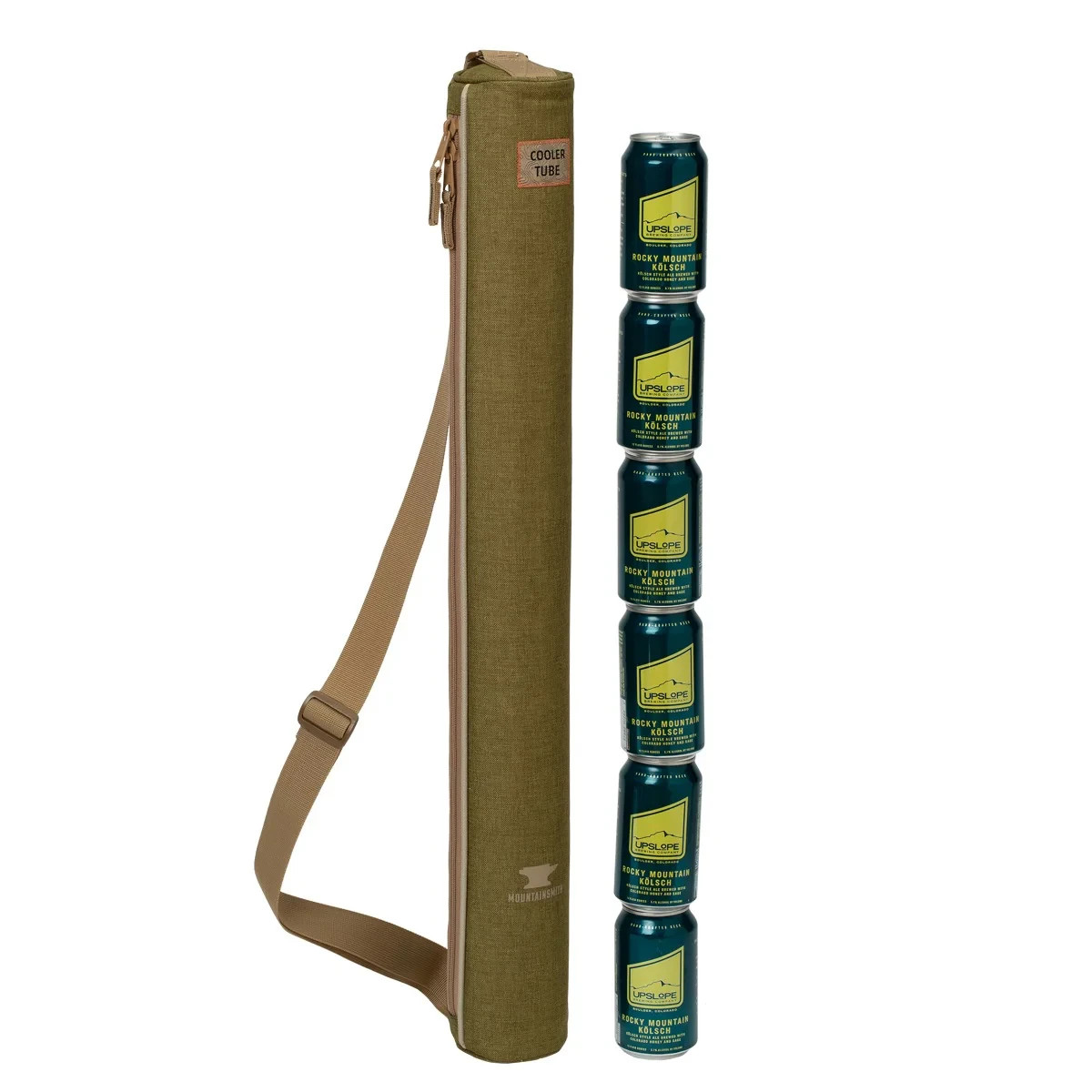 Tube - Green - 6 Pack - With Strap