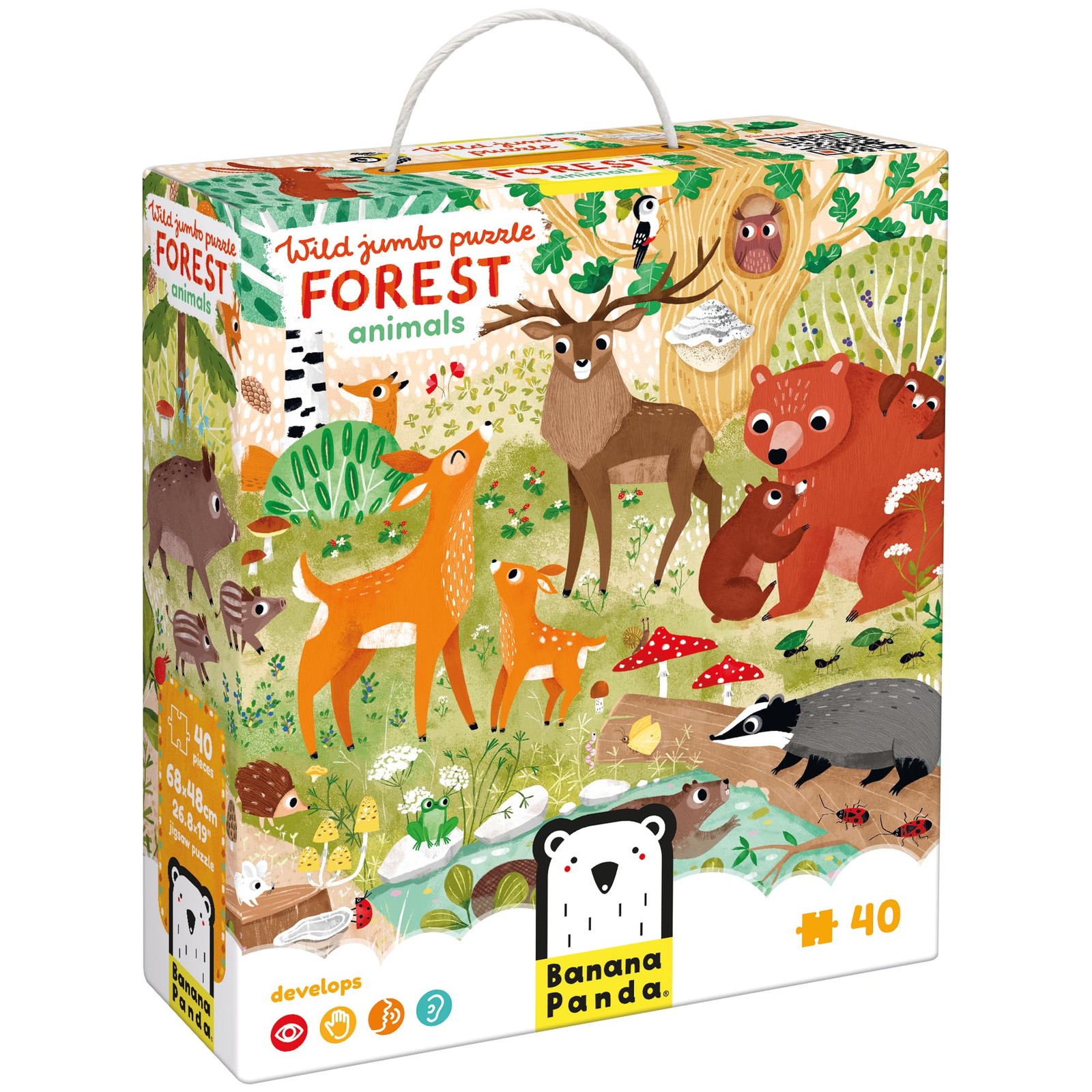 Wild Jumbo Floor Puzzle Forest Animals - Includes 40 Large Jigsaw Pieces with a 10290₽