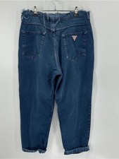 VINTAGE 90s GUESS Cotton High Waisted Jeans Georges Marciano Sz 32