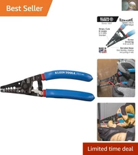 Ergonomic Klein-Kurve Wire Stripper and Cutter for Stranded Wire - 7-1/8-Inch