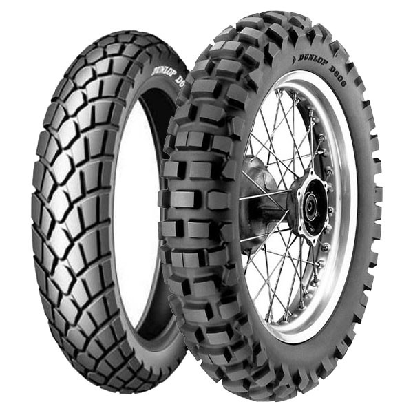 TYRE PAIR DUNLOP 100/90-18 56P D602 + 130/90-18 69R D606