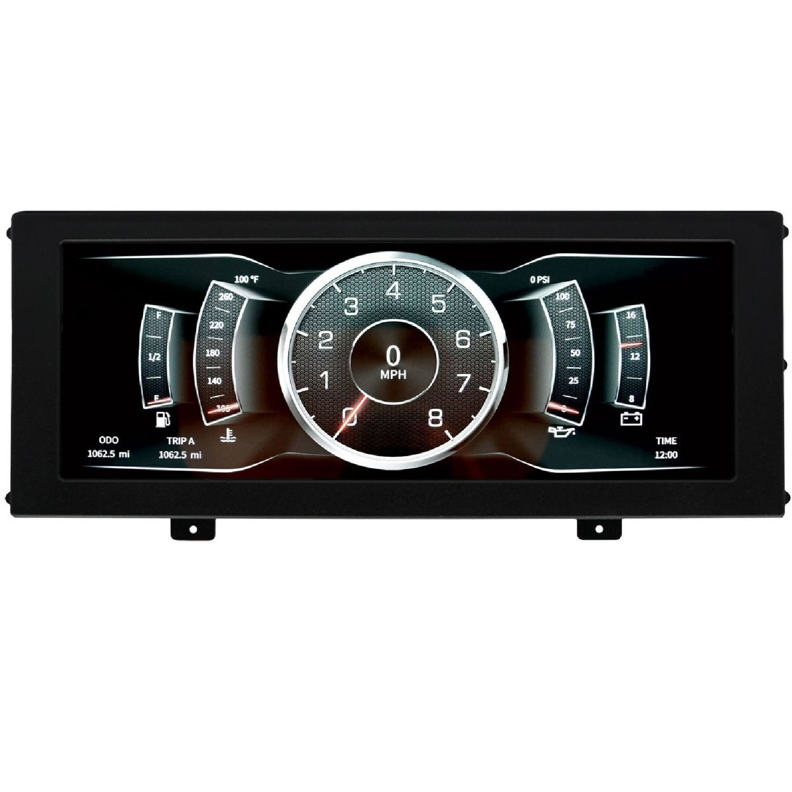 Autometer 7000 Universal Panel Mount 12.3" Invision Color LCD Dash w/ Brackets