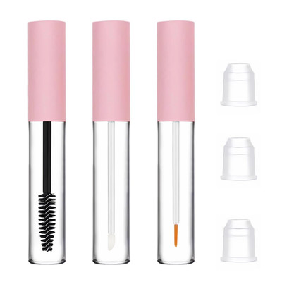 3 Pack 10Ml Clear Mascara Tube with Wand, Empty Eyeliner Tube and Empty Lip Glos