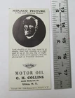 Vintage All-Pen Motor Oil Advertisment Card Utica, NY 1934 Paul Muni FDR Miraco