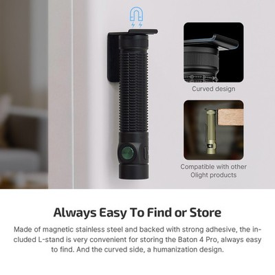 Olight Baton 4 Pro Dual Switch Compact EDC Flashlight, 1600 Lumens