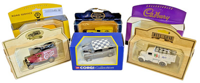 Corgi Collection 04412 & andere Boxed Die Cast Sammlerautos Vans Retro (GA)
