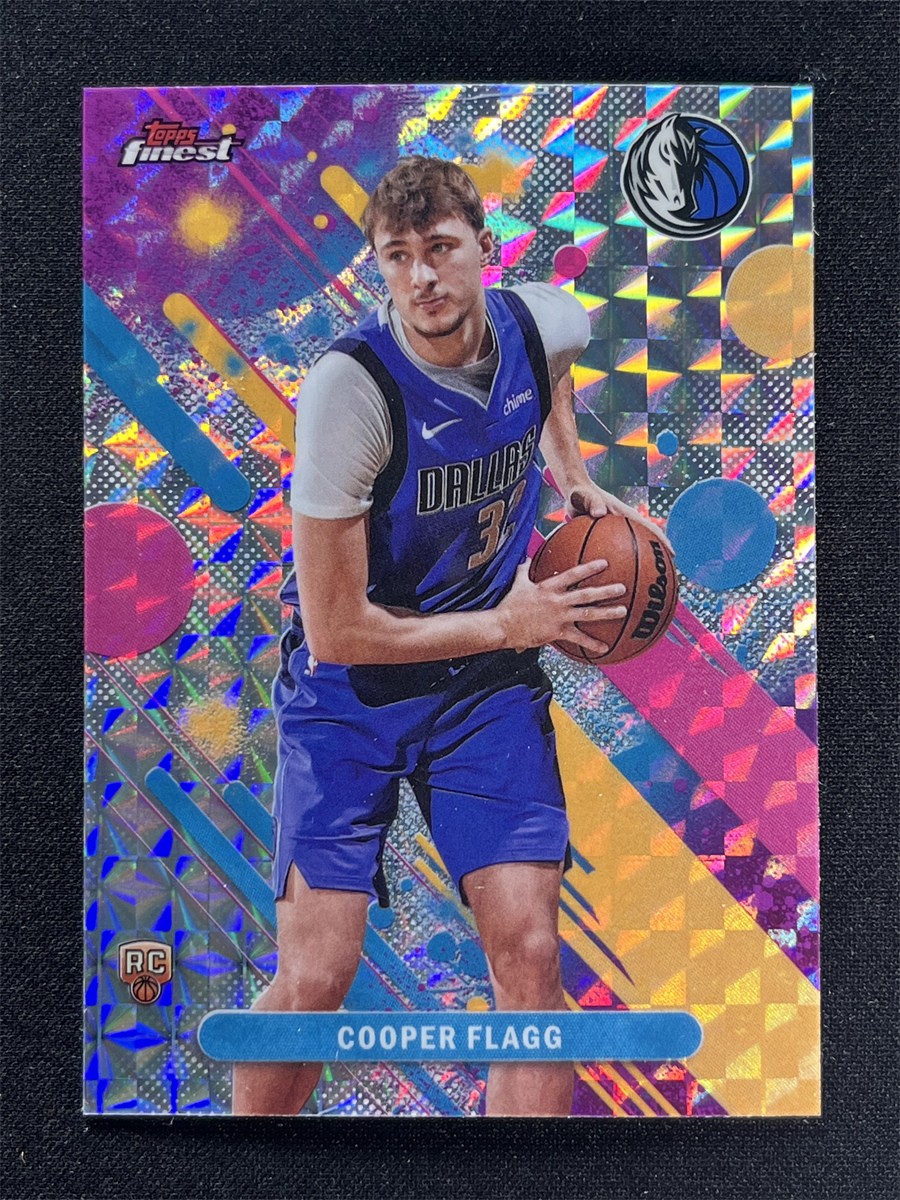 2025-26 Topps Finest Cooper Flagg #1 Common Geometric Rookie RC Mavericks