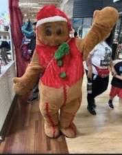 Gingerbread  Man Plushinal 69" Costume Cosplay NEW WITH TAGS !!!