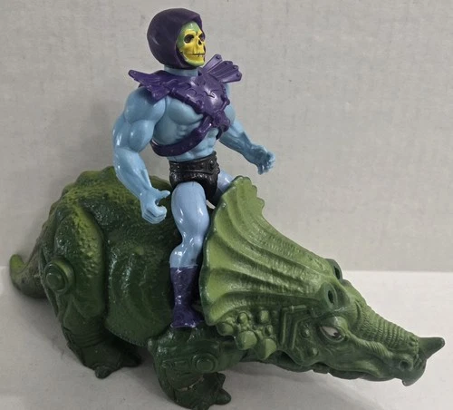Vintage Masters Of The Universe MOTU 87 Bionatops Triceratops Dinosaur Skeletor