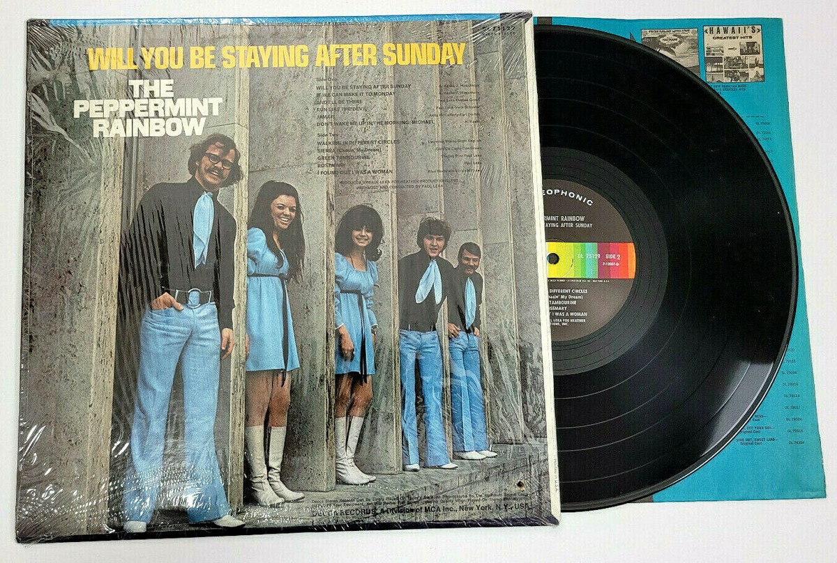 PEPPERMINT RAINBOW - WILL YOU BE STAYING AFTER SUNDAY - ROCK LP
