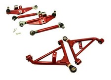 GODSPEED 6PC FRONT+REAR LOWER CONTROL ARMS + TENSION RODS FOR 95-98 NISSAN 240SX