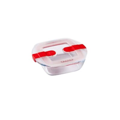 Pyrex Cook Heat Square Glass Food Container With Vented Lid