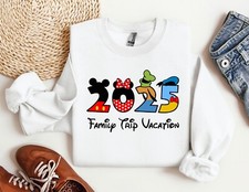 2025 Family Trip Vacation Sweatshirt, Mickey Friends Group Hoodie