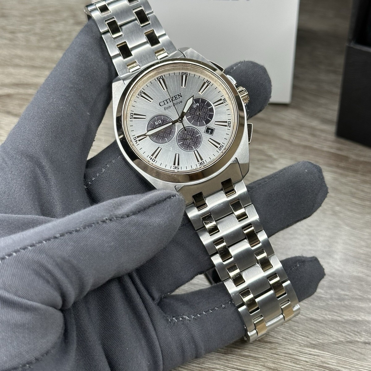Citizen Eco-Drive Peyten Two-Tone Rose Gold Chrono Men's