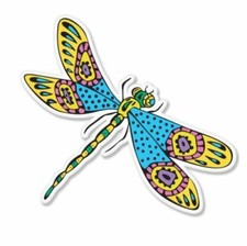 Dragonfly Art Design Car Vinyl Sticker - SELECT SIZE