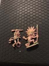 Plastic Cartoon Indians Made In Hong Kong-Vintage