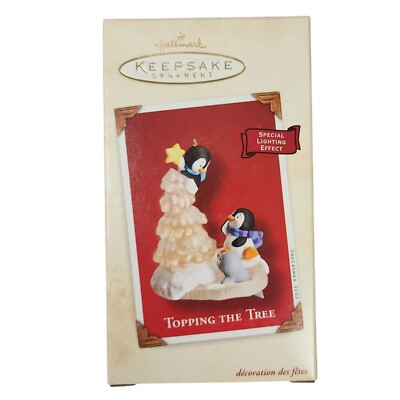 2002 Hallmark Topping the Tree Penguins Keepsake Ornament IOB QX6953