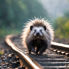Digital Image Porcupine  picture photo wallpaper AI art 51
