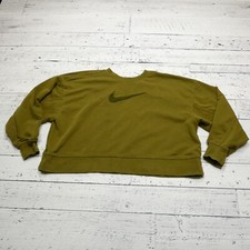 Nike Sweatshirt Womens XL Green Boxy Cotton B...