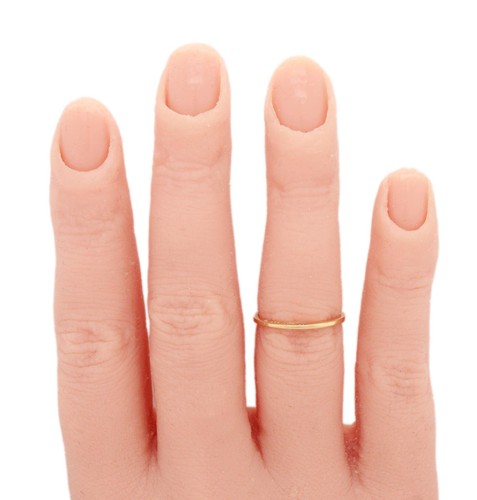 Nora Kogan Mama Ring - 18k Yellow Gold Band with Diamond - Size 6 - Picture 7 of 7