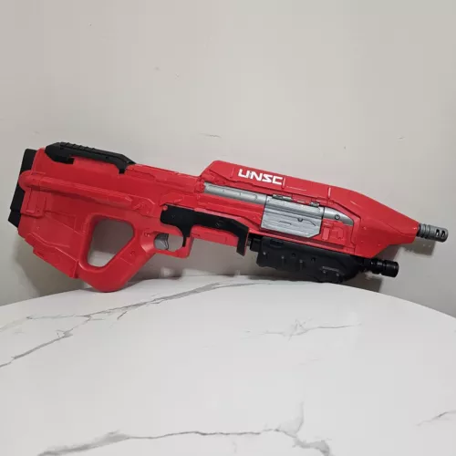 Boom Co Red Halo MA5 Blaster Rifle UNSC Dart Gun Master Chief No Magazine 