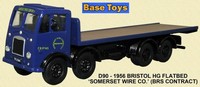 B-t Models D90 Bristol 8 Wheel Flatbed Truck Somerset Wire Company 1:76 B-t Models D90 Bristol 8 Wheel Flatbed Truck Somerset Wire Company 1:76