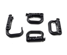4pc Molle Tactical Hiking Clip Carabiner Locking D-Ring Hook Safety Buckle New