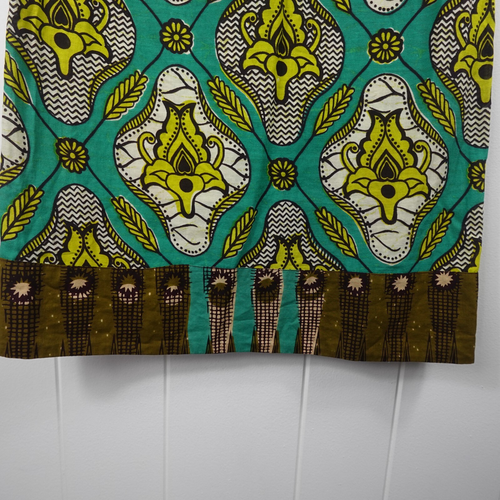 Dema Womens Abstract Floral Cotton Dress Medium