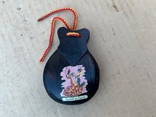 VINTAGE CASTANET CARVED WOOD SPANISH HAND PAINTED
