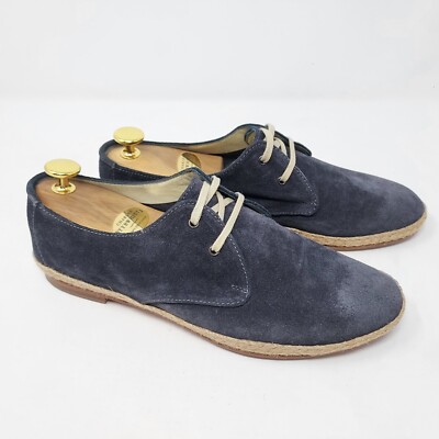 n.d.c. made by hand Nice Espadrilles Veloursleder Blau EU 38